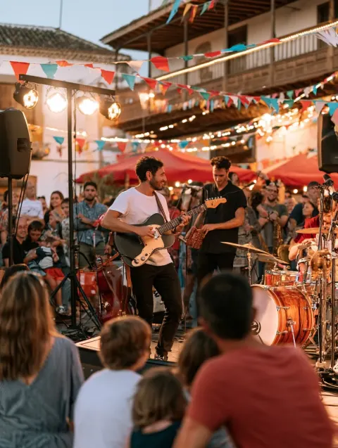 Expo Bandas 2026 im Plaza de los Remedios, Garachico – Veranstaltungsplakat Teneriffa