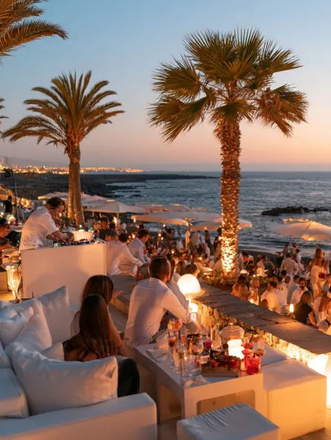Follow im Papagayo Tenerife (Papagayo Beach Club), Playa de las Américas – Veranstaltungsplakat Teneriffa