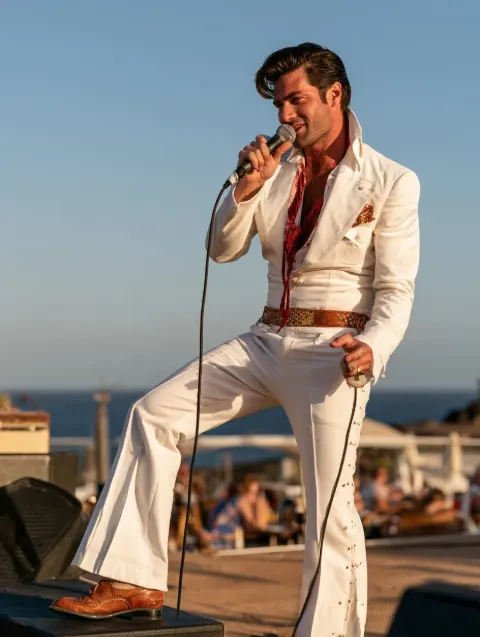 Leslie Elvis Moore im Little Britain Tenerife, Costa Adeje – Veranstaltungsplakat Teneriffa