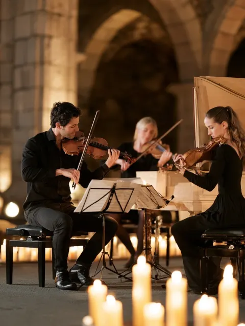 Musas de la Ilustración — Festival de Música Antigua de La Laguna im Sala Capitular del Exconvento de Santo Domingo, San Cristóbal de La Laguna – Veranstaltungsplakat Teneriffa