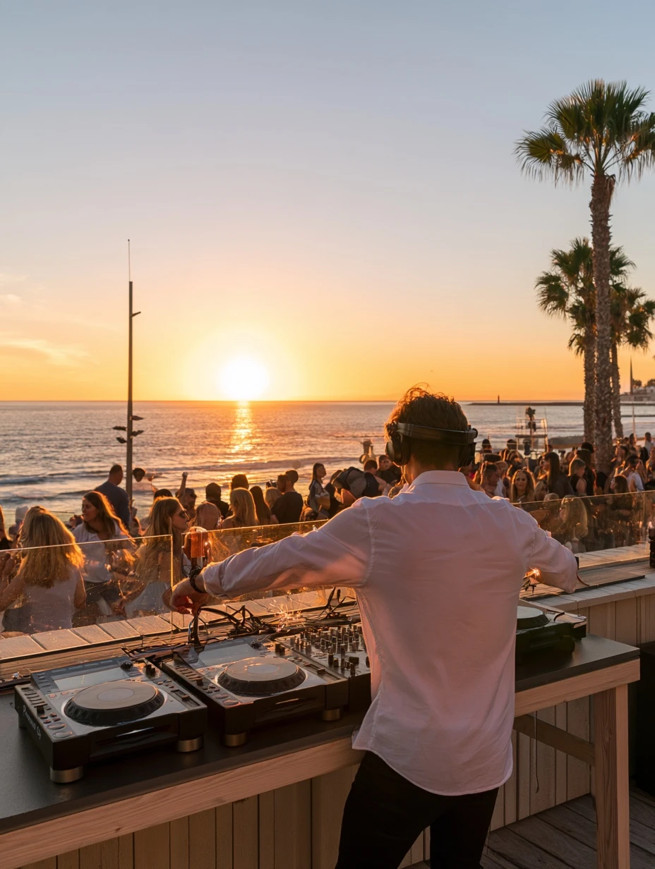 Summer Breeze Urban Sunset ft Dj El Moreno im Hard Rock Cafe Tenerife, Playa de las Américas – Veranstaltungsplakat Teneriffa