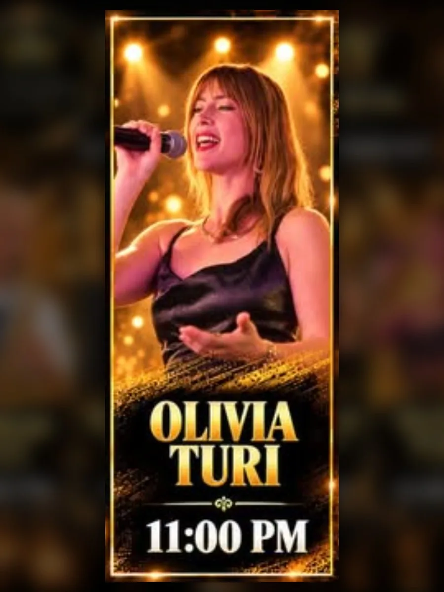 Olivia Turi en St Eugen's, San Eugenio: cartel del evento en Tenerife
