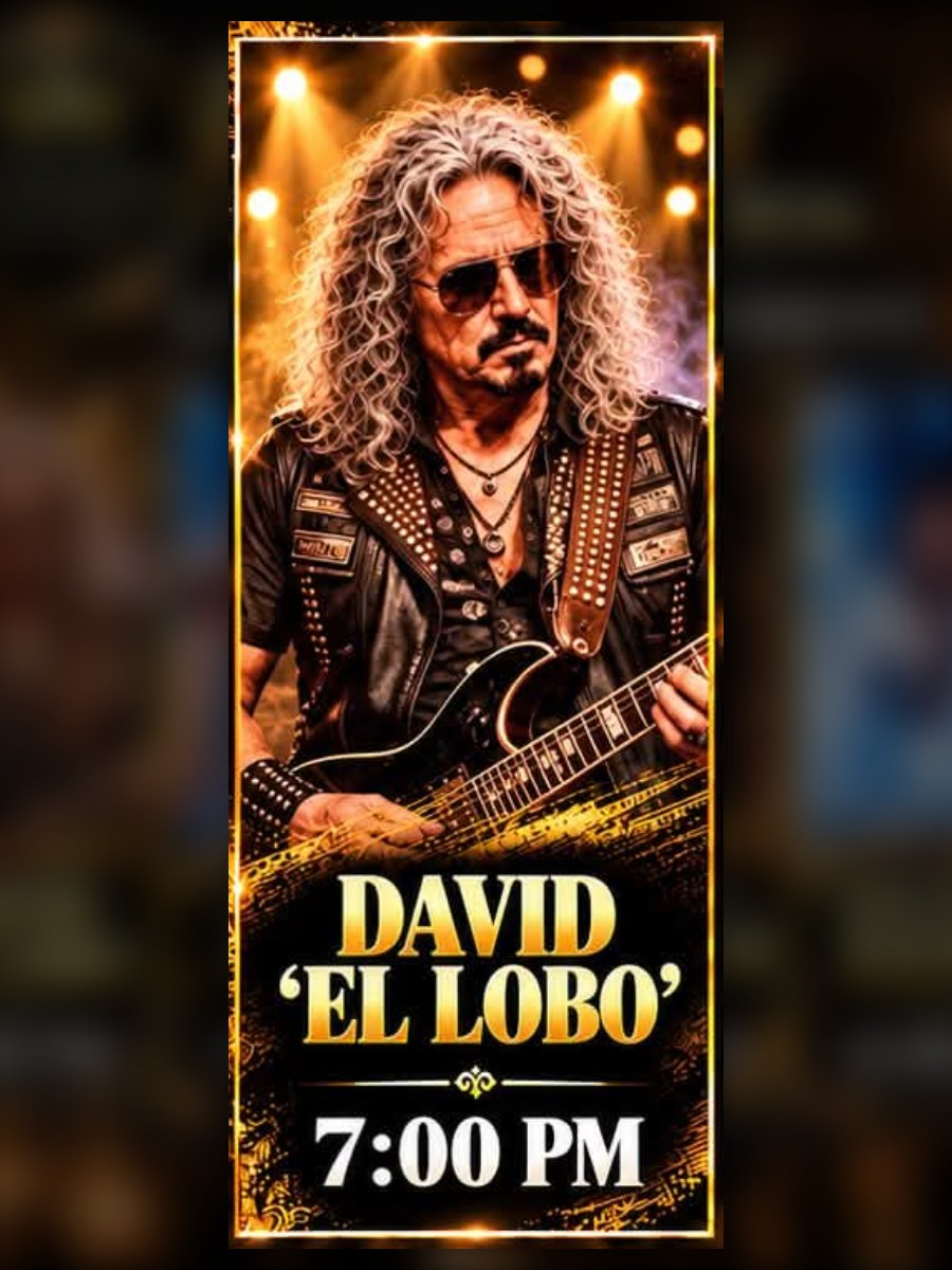 David 'El Lobo' à St Eugen's, San Eugenio – affiche d'événement à Tenerife