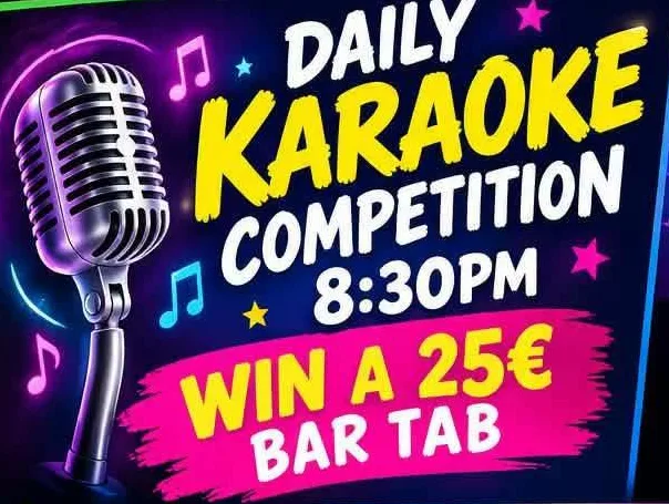 Late Karaoke à Scallywags Family Showbar, Costa Adeje – affiche d'événement à Tenerife