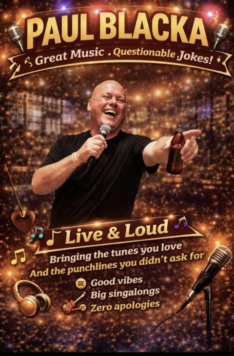 Paul Blacka al The News Cafe Tenerife, Tenerife — locandina evento a Tenerife