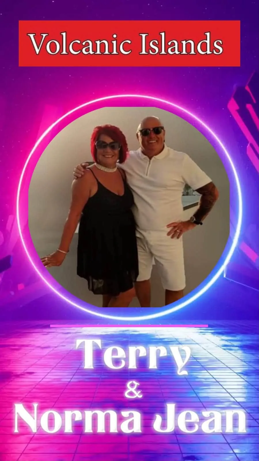 Terry & Norma im Volcanic Island, Golf del Sur – Veranstaltungsplakat Teneriffa