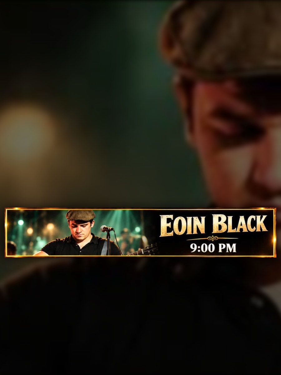 Eoin Black im St Eugen's, San Eugenio – Veranstaltungsplakat Teneriffa
