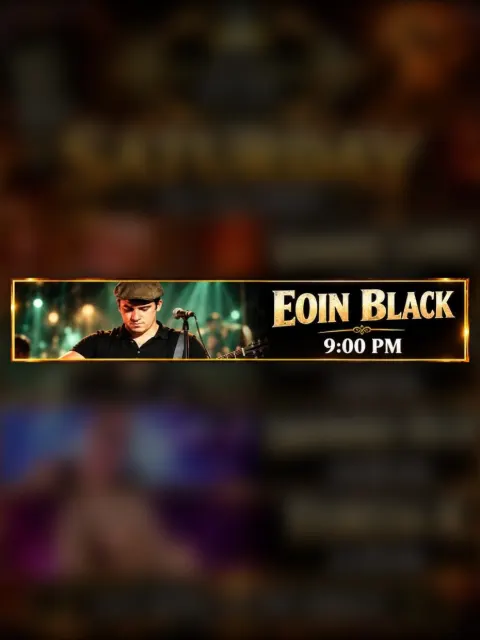 Eoin Black en St Eugen's, San Eugenio: cartel del evento en Tenerife