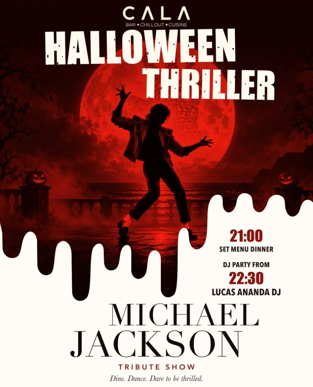 Halloween DJ Party with Lucas Ananda en CALA Tenerife, Torviscas: cartel del evento en Tenerife