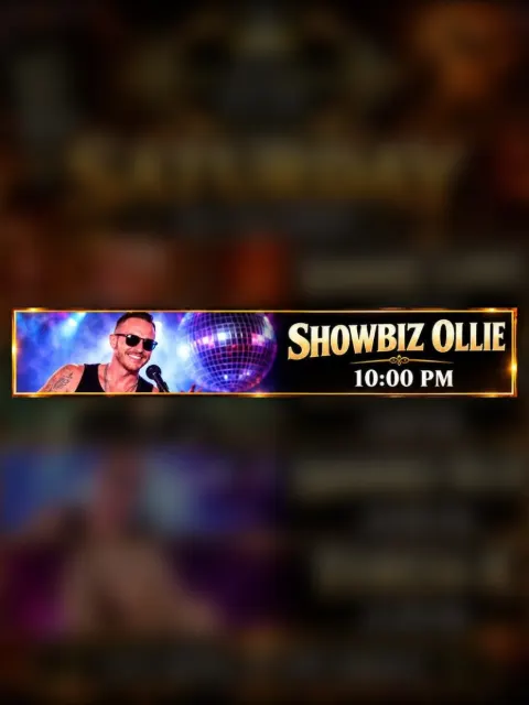 Showbiz Ollie en St Eugen's, San Eugenio: cartel del evento en Tenerife