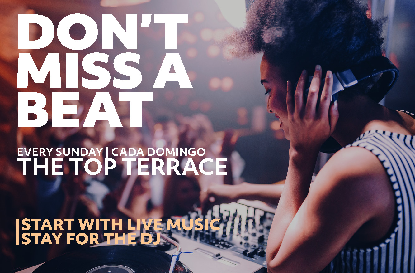 Sunday DJ Nights al The Top Terrace, Playa de las Américas — locandina evento a Tenerife