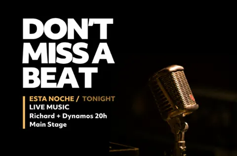 Richard & Dynamos en Hard Rock Cafe Tenerife, Playa de las Américas: cartel del evento en Tenerife